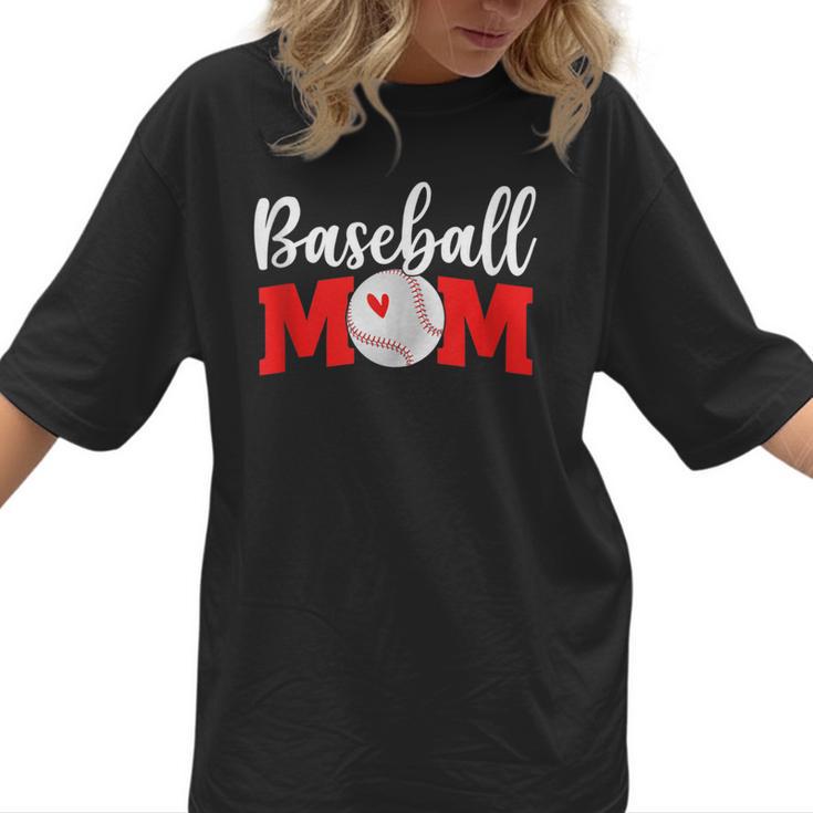 Baseball Mom Cute Letter Print Women Cute Mother's Day Women T-Shirt