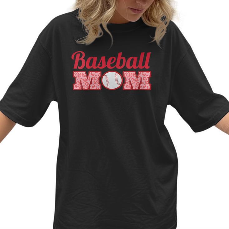 Baseball Mom Cute Mother Fans Baseball Graphic Women T-Shirt