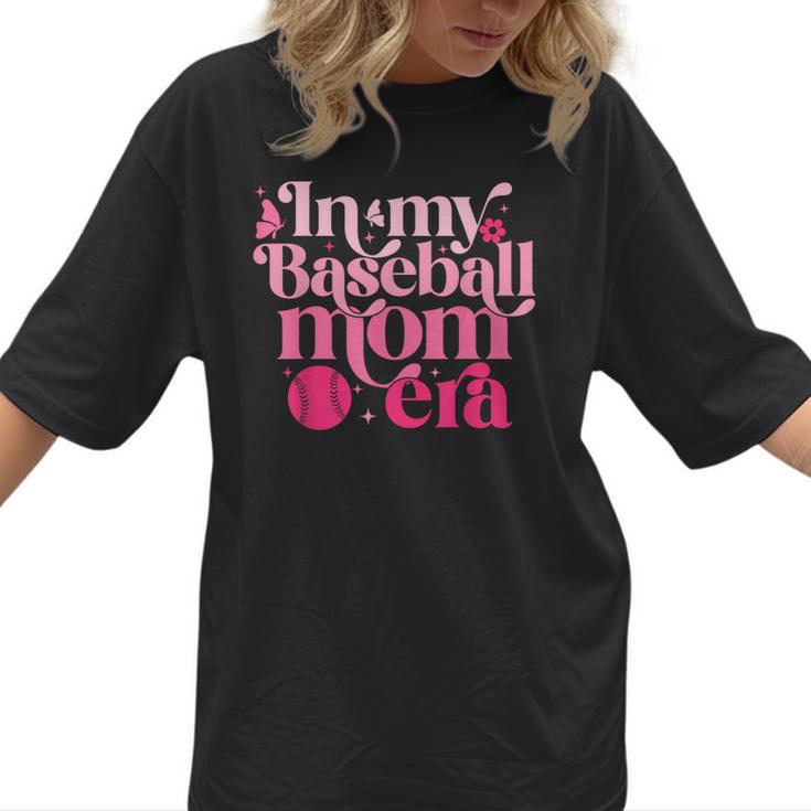 In My Baseball Mom Era Retro Mom Life Mother's Day 2024 Women T-Shirt 