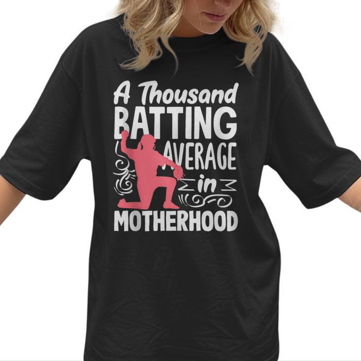 Baseball Mom Heart Ball Graphic Mother's Day Women T-Shirt