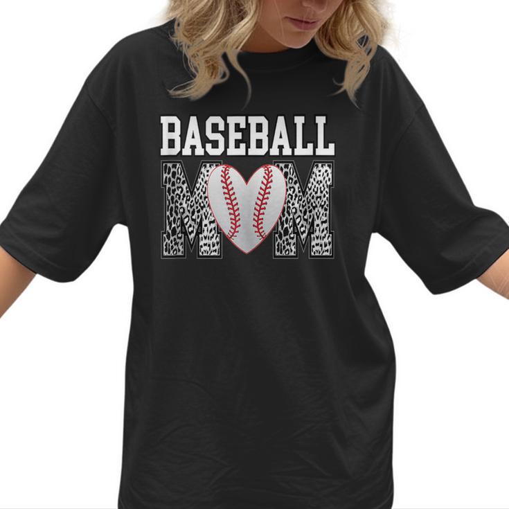 Baseball Mom Heart Sports Mom Women T-Shirt