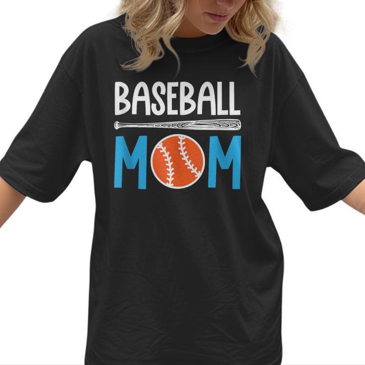 Baseball Mom Leopard Print Baseball Mama Women Mother's Day Women T-Shirt 