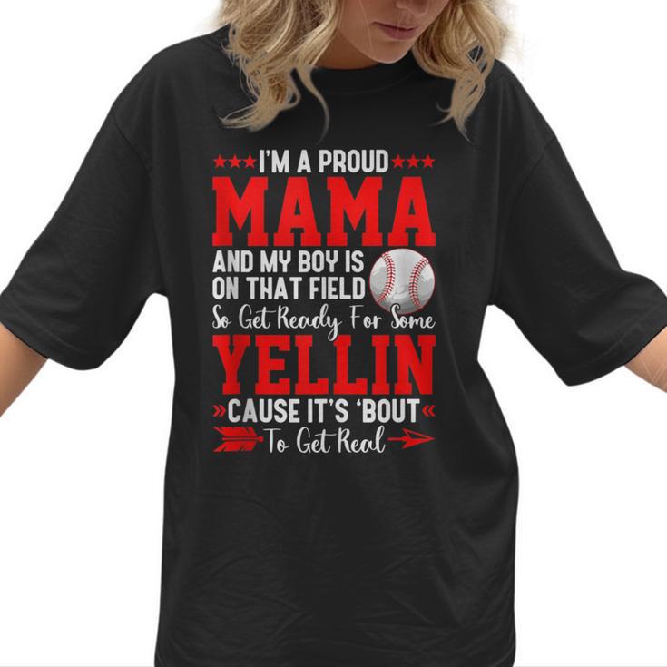 Baseball Mom Mama Baseball Lover Sport Mother's Day Women T-Shirt 