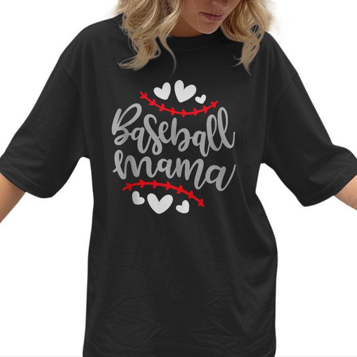 Baseball Mom Mama Women T-Shirt 