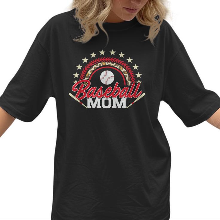 Baseball Mom Rainbow Great Team Mom Women T-Shirt