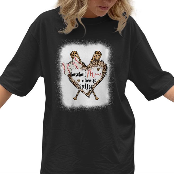 Baseball Moms Always Salty Mommy Women T-Shirt