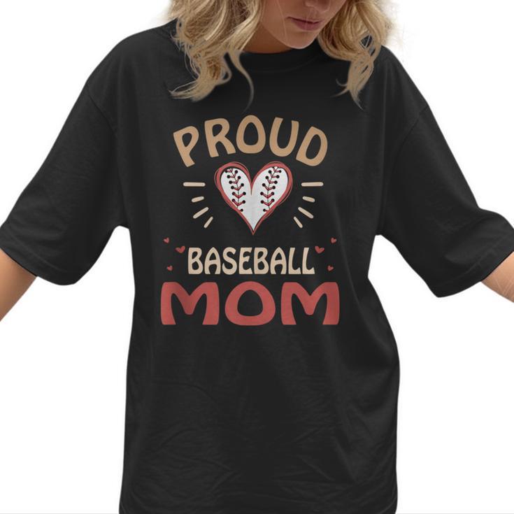 Baseball Moms Mother Kids Girls Boys School Game Women T-Shirt