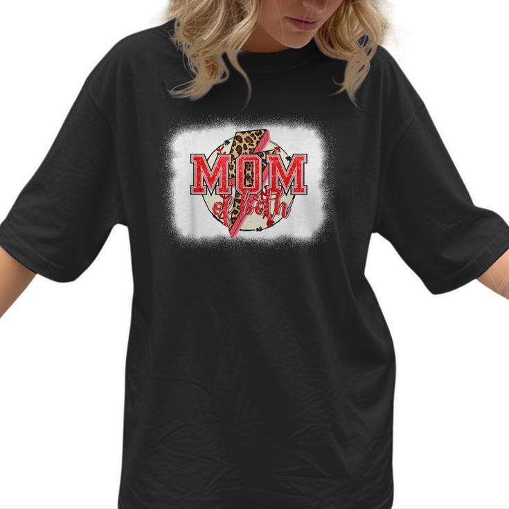 Mom Of Both Baseball Mom Mommy Women T-Shirt