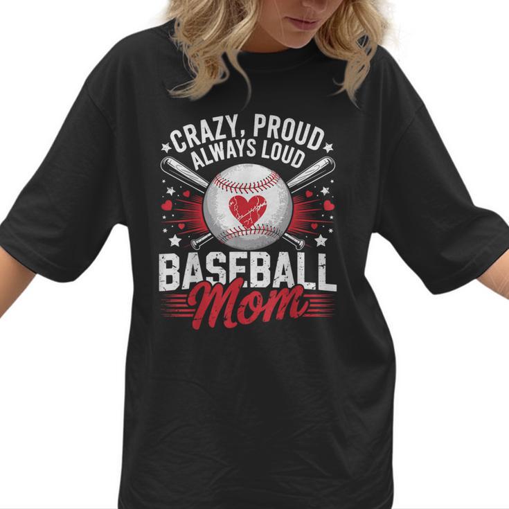 Proud Baseball Mom For Women Mom Baseball Mama Women T-Shirt 