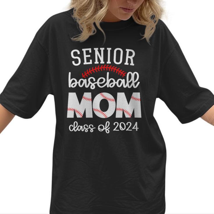 Senior Baseball Mom Class Of 2024 Baseball Senior Night Women T-Shirt