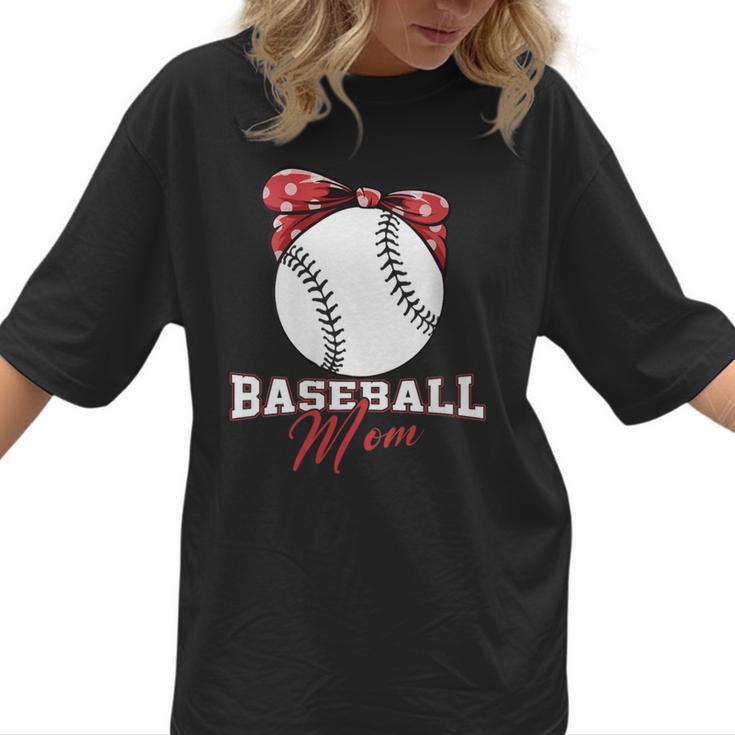 Softball Baseball Mom Floral Tee Mother's Day Women T-Shirt 