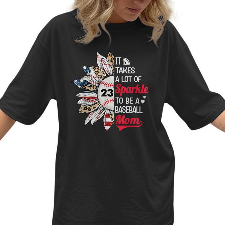 It Takes A Lot Of Sparkle To Be A Baseball Mom Women T-Shirt 