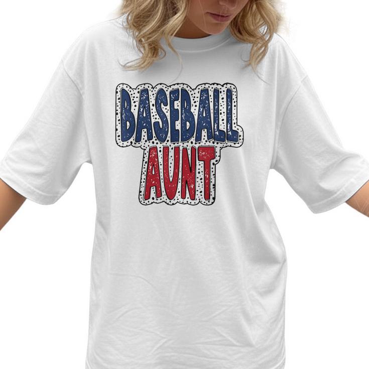 Baseball Mama Dalmatian Spots Baseball Mom Women T-Shirt 