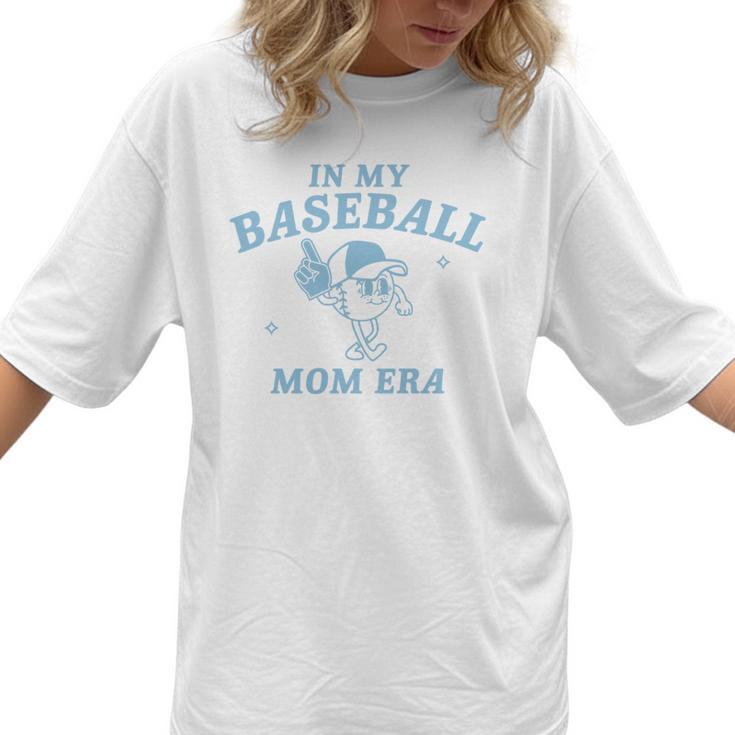 In My Baseball Mom Era Retro Game Day Mama Groovy Season Women T-Shirt 