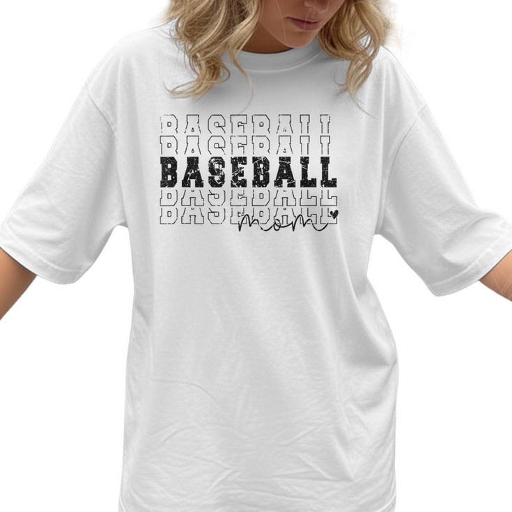 Baseball Mom Vintage Sporty Humor Women T-Shirt