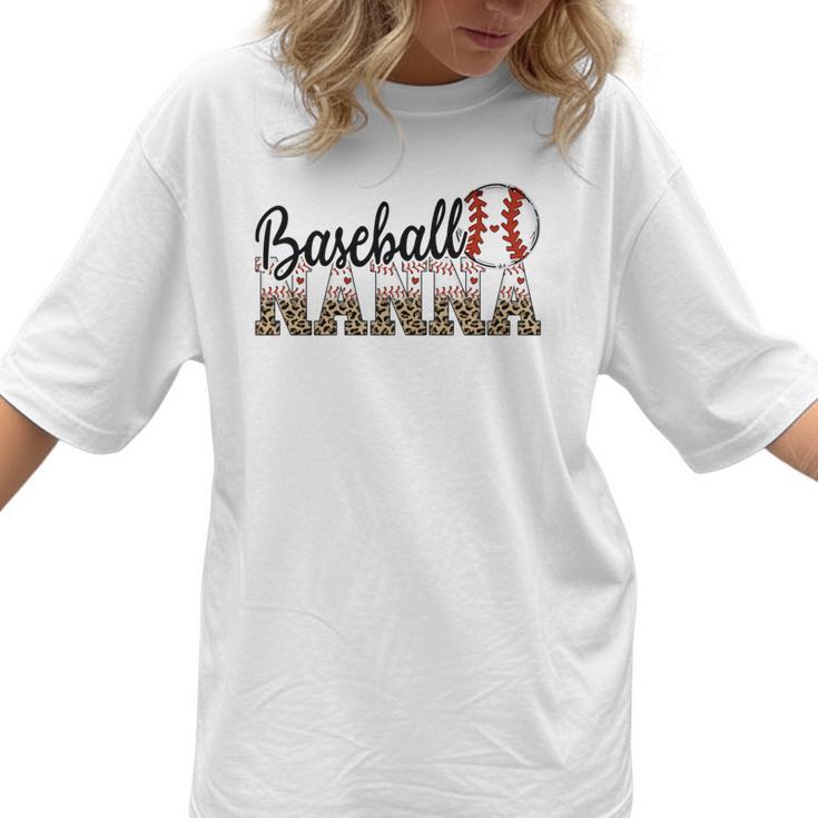 Baseball Nanna Women BallPark Nanna Baseball Mom Women T-Shirt 