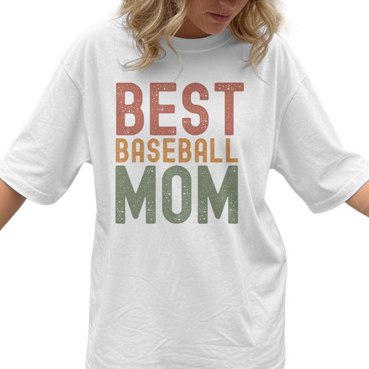 Best Baseball Mom Sports Cute Moms Day Premium Women T-Shirt