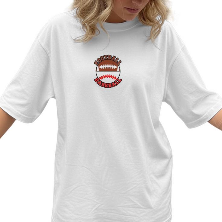 I'm A Proud Mom Football Baseball Mom Women T-Shirt 