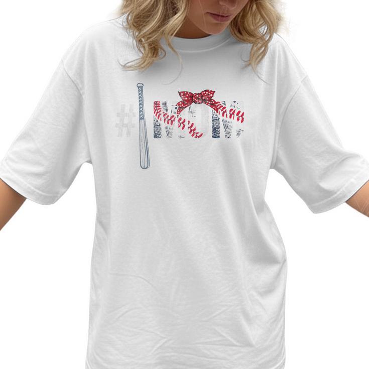 Number One Baseball Mom For Mothers Day Baseball Mommy Premium Women T-Shirt 