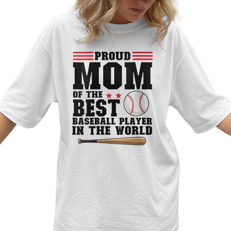 Proud Mom Of An Awesome Baseball Baseball Mom Women T-Shirt 