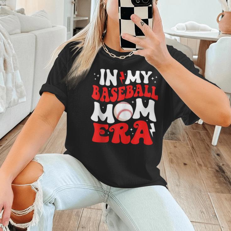 In My Baseball Mom Era Cute Groovy Baseball Women T-Shirt In My Baseball Mom Era Cute Groovy Baseball Women T-Shirt