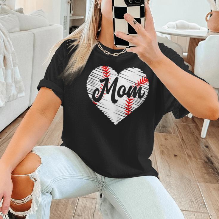 Baseball Mom Heart Mother's Day Mom Grandma Mama Boys Girls Women T-Shirt Baseball Mom Heart Mother's Day Mom Grandma Mama Boys Girls Women T-Shirt