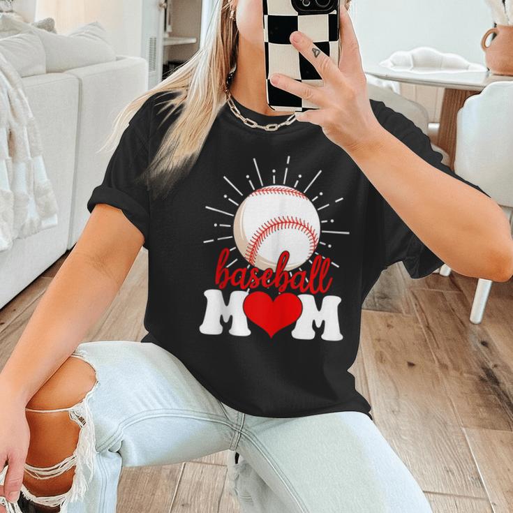 Baseball Mom Mama Mother's Day Sport Lover Women T-Shirt Baseball Mom Mama Mother's Day Sport Lover Women T-Shirt