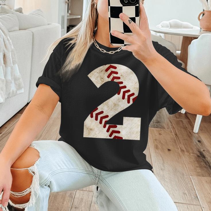 Baseball Mom Baseball Parent Number Two Baseball Gear 2 Women T-Shirt