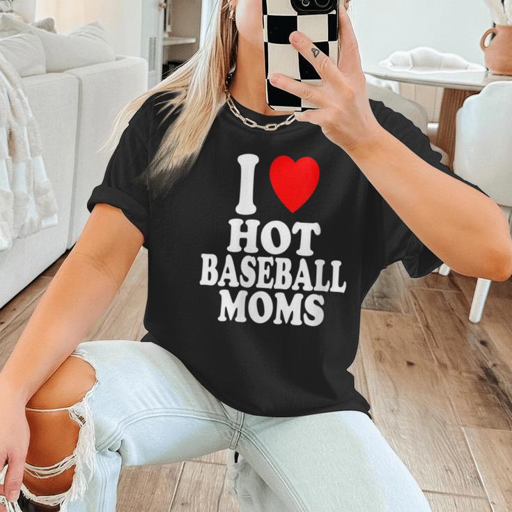 I Heart Love Hot Baseball Moms MILF Cougar Older Woman Women T-Shirt