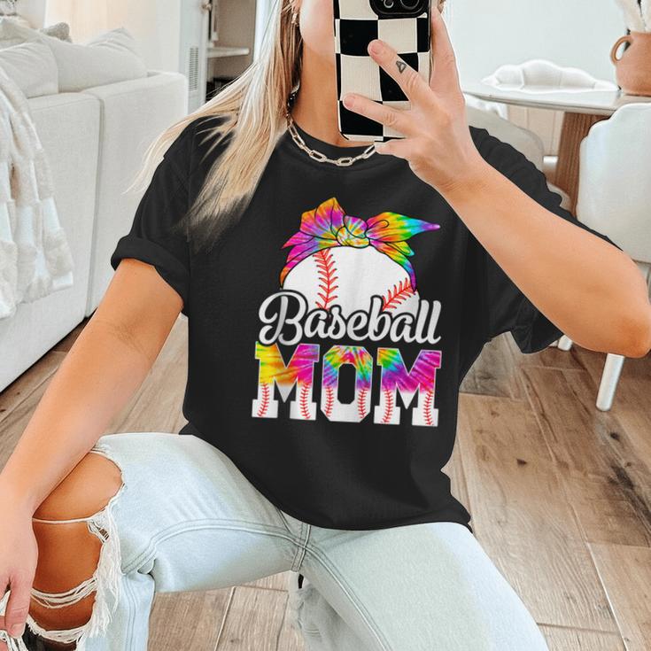 Tie Dye Baseball Mom Baseball Mama Sport Mother's Day Women T-Shirt Tie Dye Baseball Mom Baseball Mama Sport Mother's Day Women T-Shirt