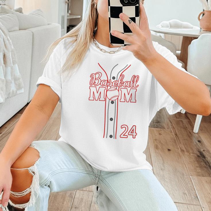Baseball Mom 24 Number 24 Jersey Team Numbered Jersey Women T-Shirt Baseball Mom 24 Number 24 Jersey Team Numbered Jersey Women T-Shirt
