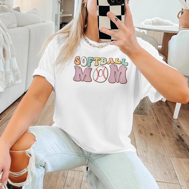 Baseball Mom Bleached Messy Bun Game Day Women T-Shirt Baseball Mom Bleached Messy Bun Game Day Women T-Shirt