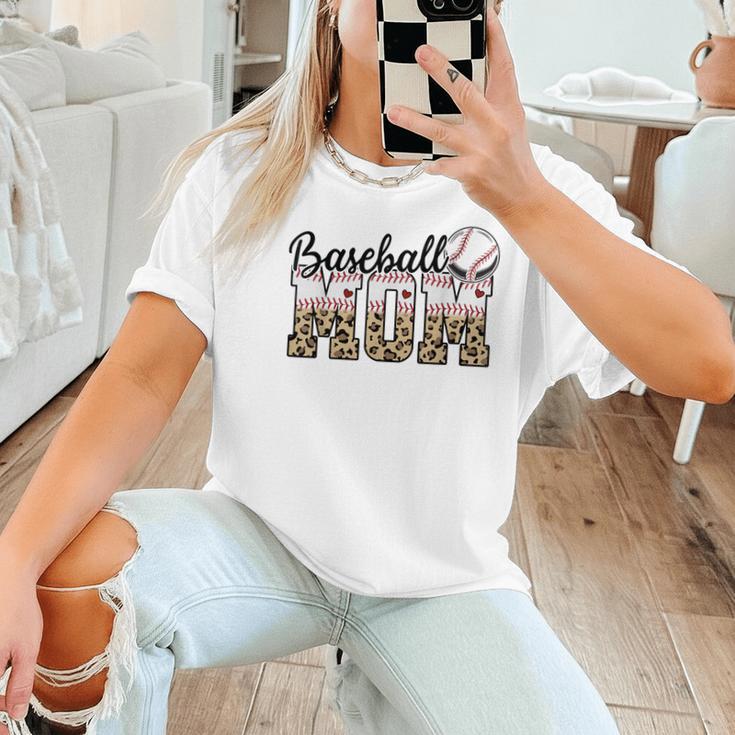 Baseball Mom Leopard Game Day Vibes Baseball Mama Women T-Shirt Baseball Mom Leopard Game Day Vibes Baseball Mama Women T-Shirt