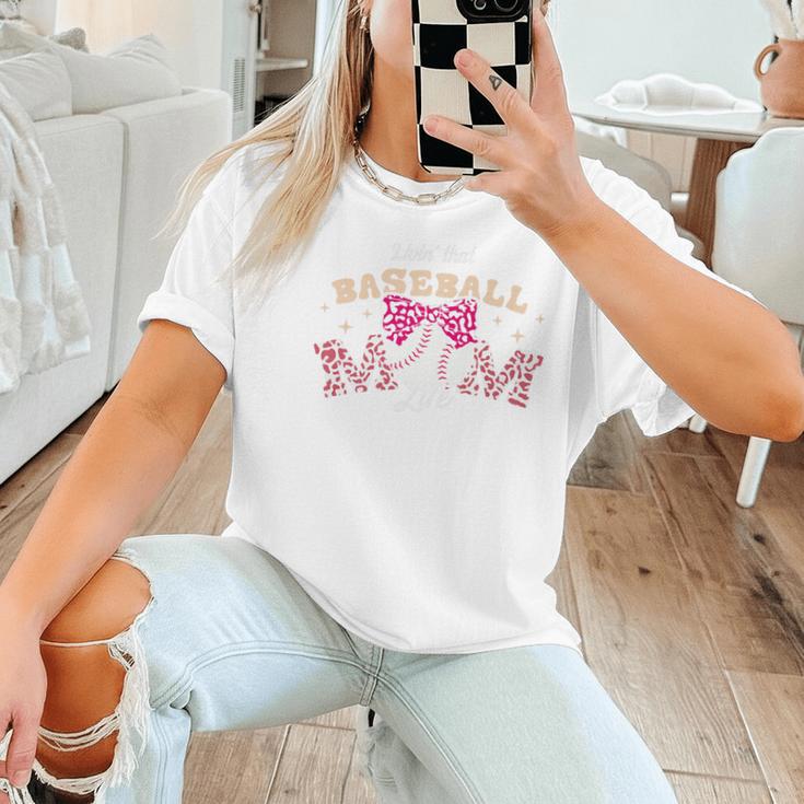 Baseball Mom Livin That Baseball Mom Life Premium Women T-Shirt Baseball Mom Livin That Baseball Mom Life Premium Women T-Shirt