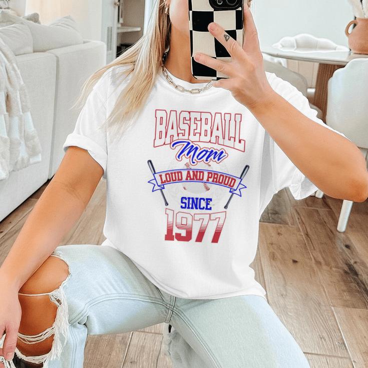 Baseball Mom Loud & Proud Since 1977 Premium Women T-Shirt