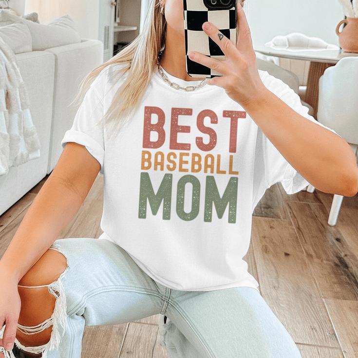 Best Baseball Mom Sports Cute Moms Day Premium Women T-Shirt