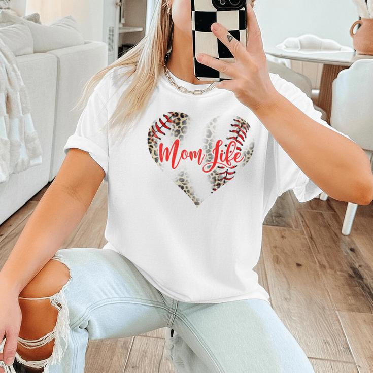 Cute Baseball Mom Heart Mother's Day Sport Mama Mom Life Women T-Shirt Cute Baseball Mom Heart Mother's Day Sport Mama Mom Life Women T-Shirt
