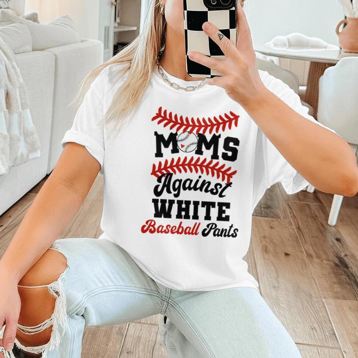 Moms Against Baseball Pants Baseball Mom Joke Women T-Shirt Moms Against Baseball Pants Baseball Mom Joke Women T-Shirt