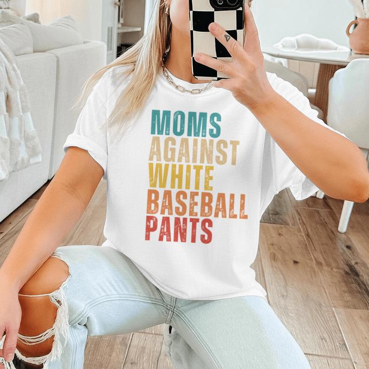 Moms Against Baseball Pants Baseball Mom Retro Women T-Shirt Moms Against Baseball Pants Baseball Mom Retro Women T-Shirt