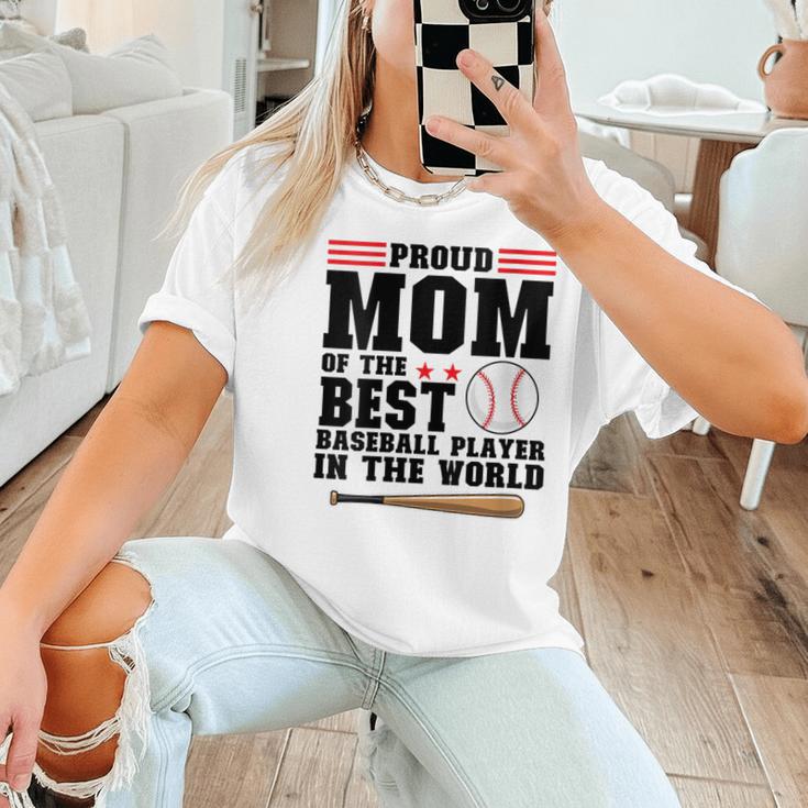 Proud Mom Of An Awesome Baseball Baseball Mom Women T-Shirt
