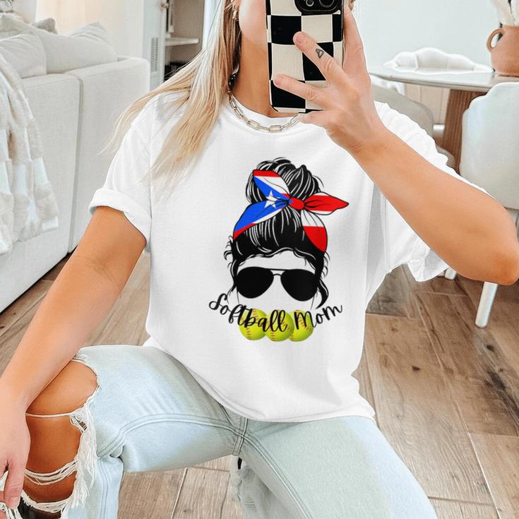 Softball Mom Puerto Rican Mom Spanish Baseball Mom Tote Women T-Shirt Softball Mom Puerto Rican Mom Spanish Baseball Mom Tote Women T-Shirt