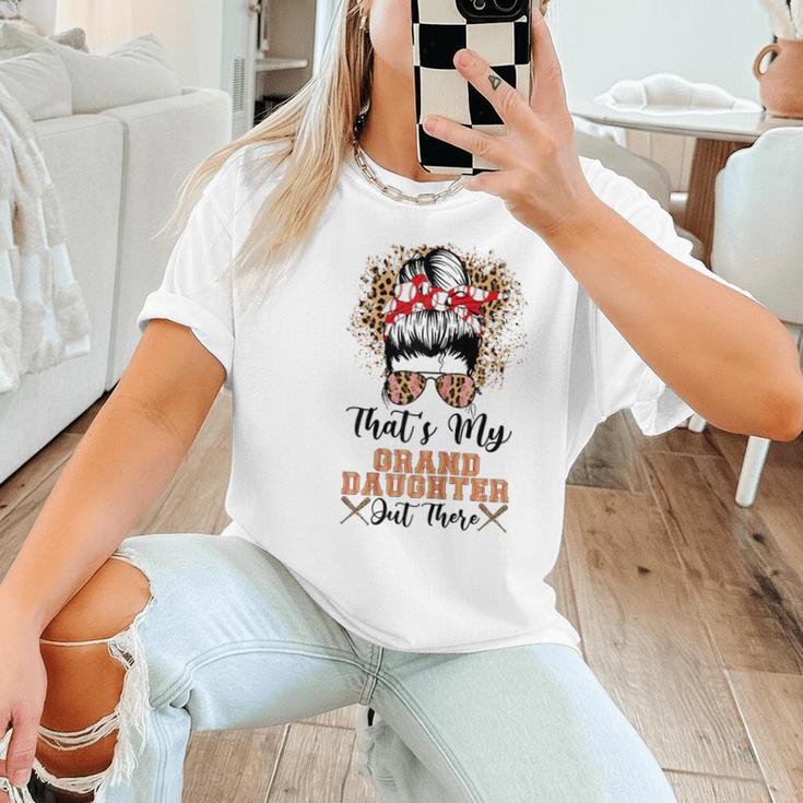 That's My Granddaughter Out There Baseball Mom Mother's Day Women T-Shirt