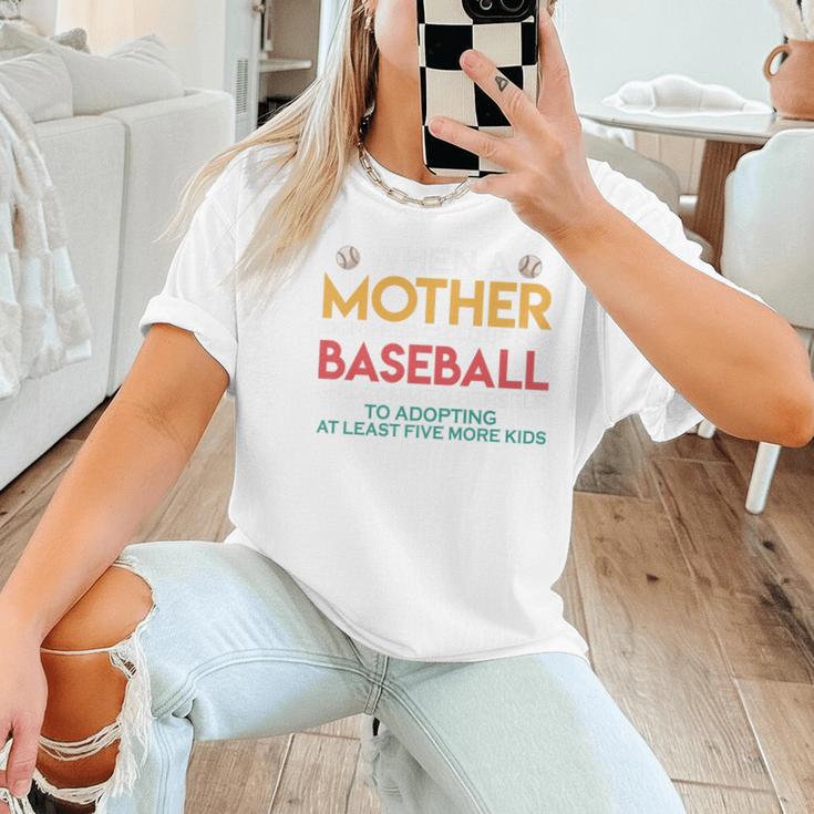 When A Mother Signs Child Up For Baseball Baseball Mom Premium Women T-Shirt When A Mother Signs Child Up For Baseball Baseball Mom Premium Women T-Shirt