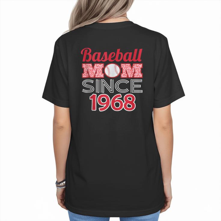 Baseball Mom Since 1968 Women's T-Shirt Back Print