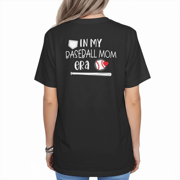 Baseball Mom 2024 In My Baseball Mom Era Gameday Women's T-Shirt Back Print