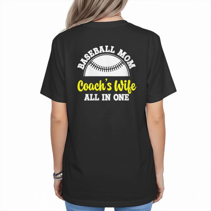 Baseball Mom Coach's Wife All In One Sports Player Coach Women's T-Shirt Back Print