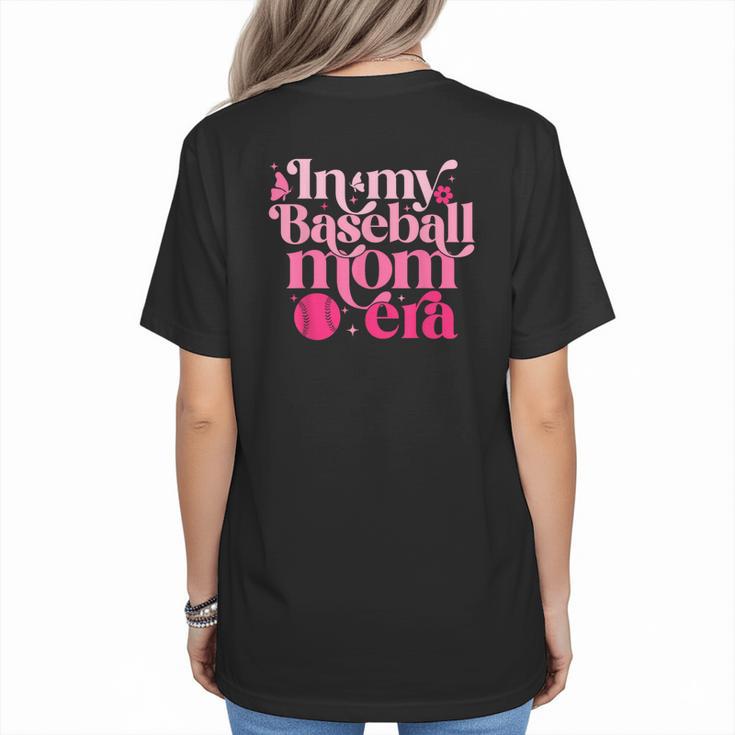 In My Baseball Mom Era Retro Mom Life Mother's Day 2024 Women's T-Shirt Back Print