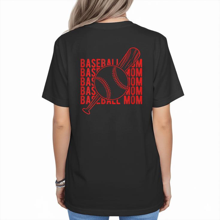 Baseball Mom Homerun Best Mom Sport Player Women's T-Shirt Back Print