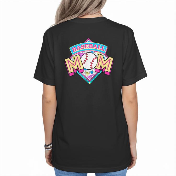 Baseball Mom Loud And Proud Game Day Sport Mother's Day Women's T-Shirt Back Print