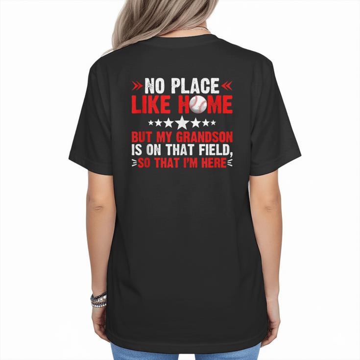 Baseball Mom Baseball Lover Mother's Day Sport Mommy Mama Women's T-Shirt Back Print